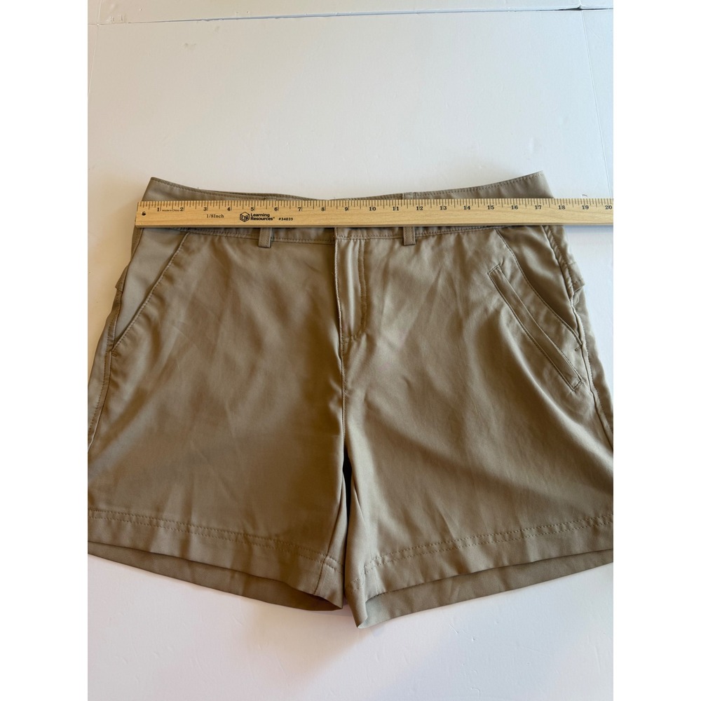 Magellan Outdoors Womens Khaki Hiking Shorts Tan Size Large Quick Dry - Picture 4 of 6